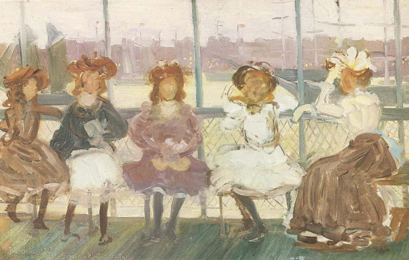 Maurice Prendergast Evening on a Pleasure Boat oil painting picture